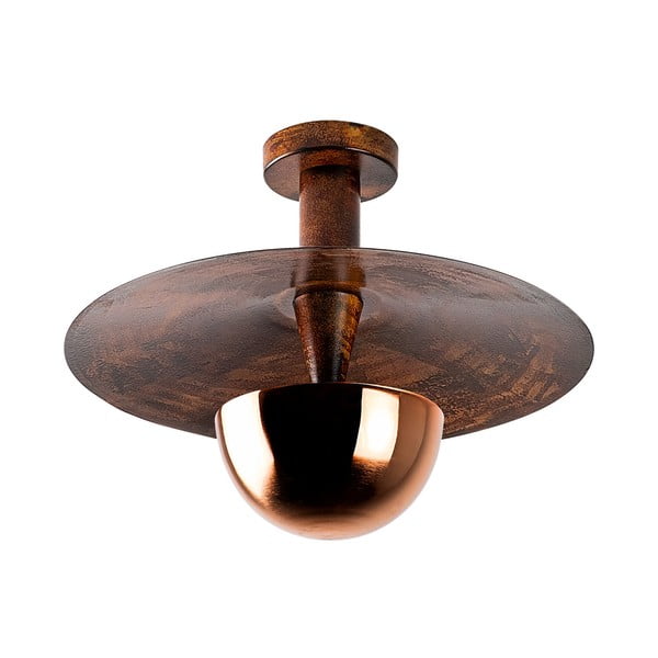 Plafonieră arămie cu abajur din metal ø 38 cm Kurt – Opviq lights