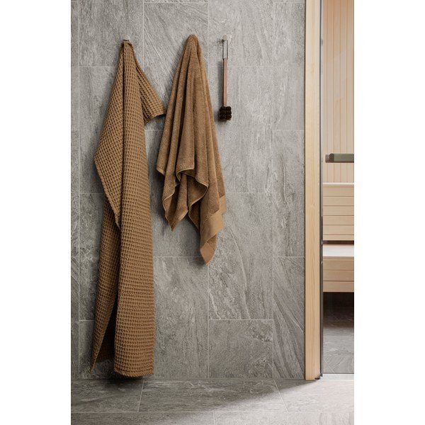 Prosop din bumbac Blomus Caro, 100 x 50 cm, maro-image-2