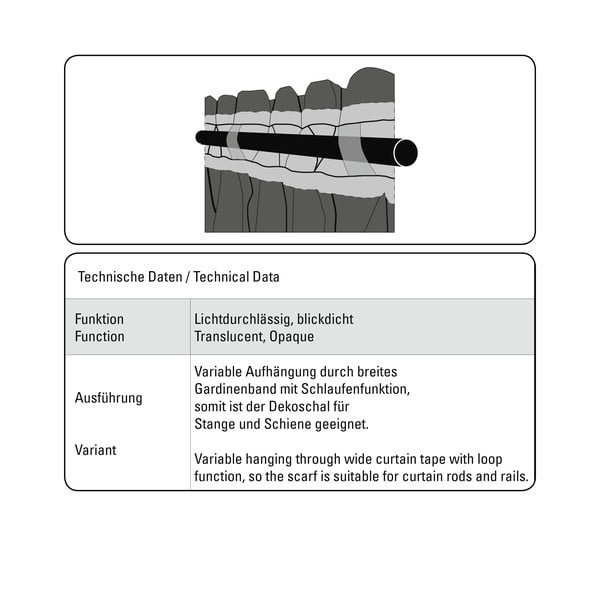 Perdea gri 175x140 cm Etamine - Gardinia-image-4