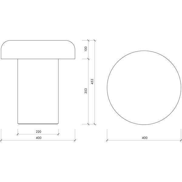 Măsuță auxiliară rotundă din oțel ø 40 cm Miko – noo.ma-image-4