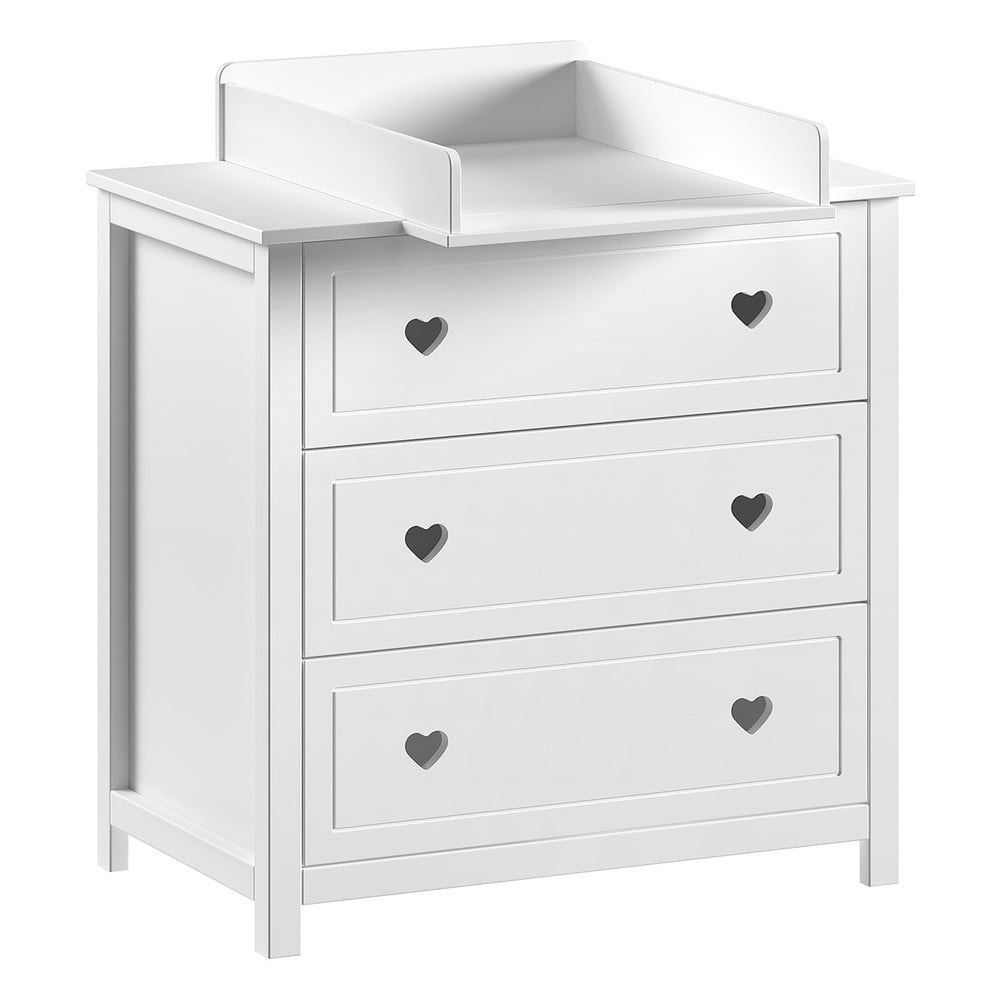 Comodă de copii albă cu masă de schimbat 90x103x73 cm Amori – Vipack