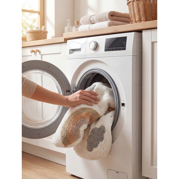 Covor pentru copii crem lavabil/țesut manual din bumbac 140x200 cm Snuggle Willy – Hanse Home-image-4