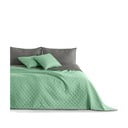 Cuvertură cu 2 fețe din microfibră DecoKing Axel, 170 x 210 cm, verde-gri