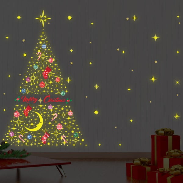 Autocolant fosforescent Walplus Glow In The Dark Merry Christmas 