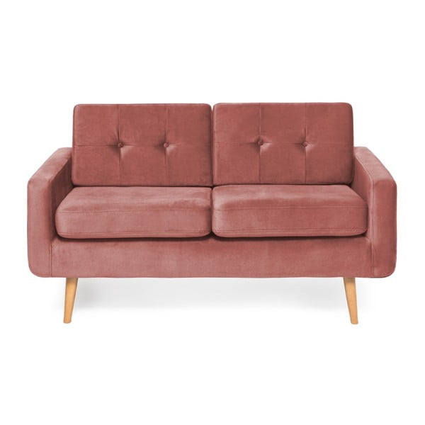 Canapea cu 2 locuri Vivonita Ina Trend, roz