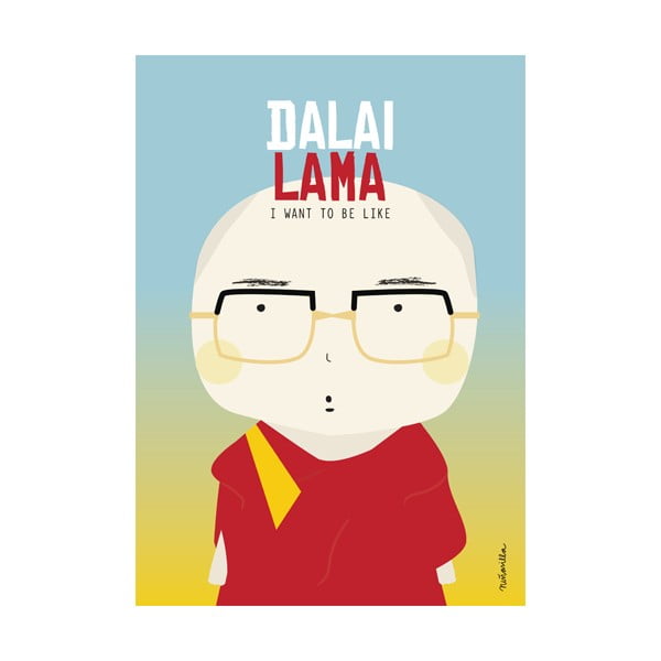 Poster NiñaSilla Dalai Lama, 21 x 42 cm