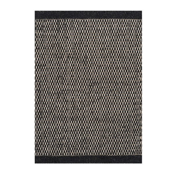 Covor de lână Linie Design Asko Black, 170 x 240 cm