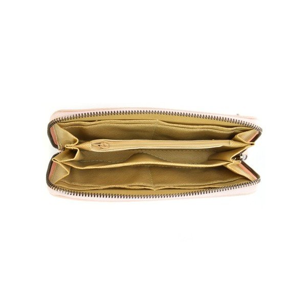 Portofel din piele Mangotti Bags Alberta, roz deschis-image-4