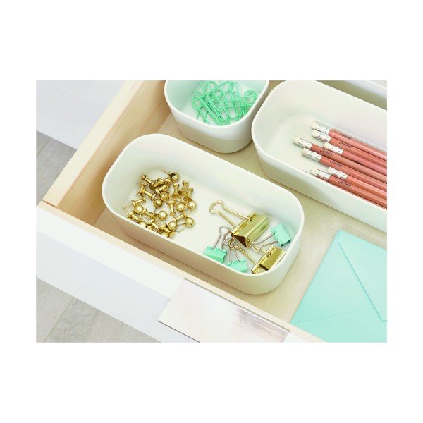 Cutie depozitare iDesign Eco, 9 x 18,3 cm, alb-image-3