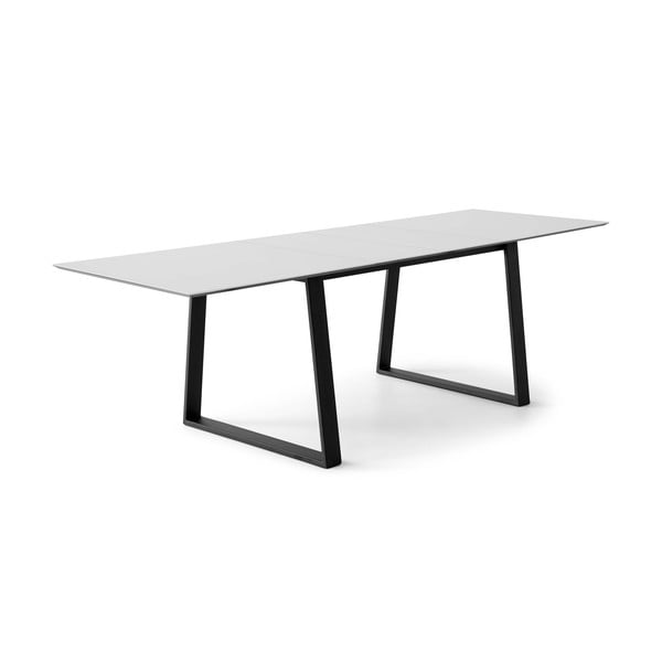 Masă de dining albă extensibilă cu blat alb 90x165 cm Meza – Hammel Furniture-image-1