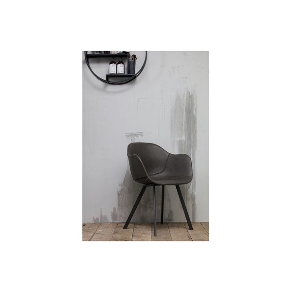 Set 2 scaune WOOOD Freek, negru-image-4