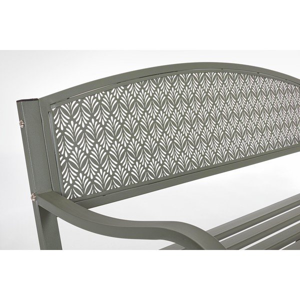 Bancă de grădină kaki din metal Lizette – Bizzotto-image-3