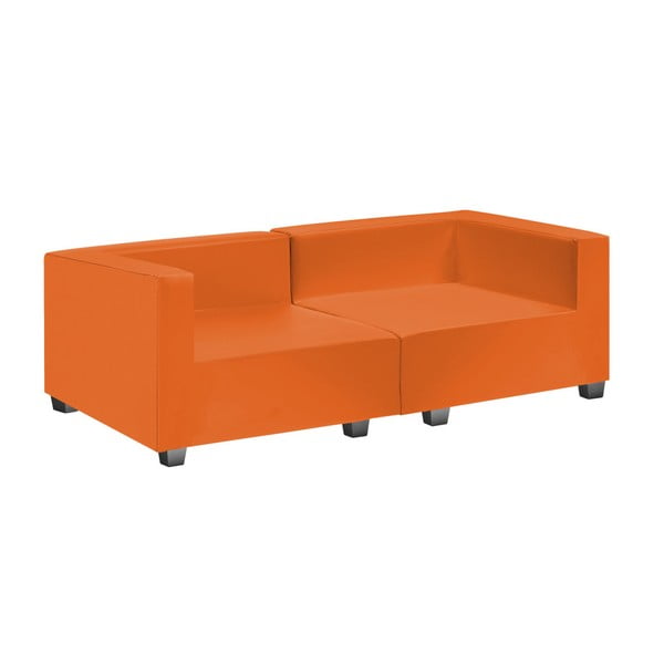 Canapea din 2 piese 13Casa Silvia, portocaliu