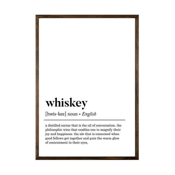 Poster 50x70 cm Whiskey – Wallity