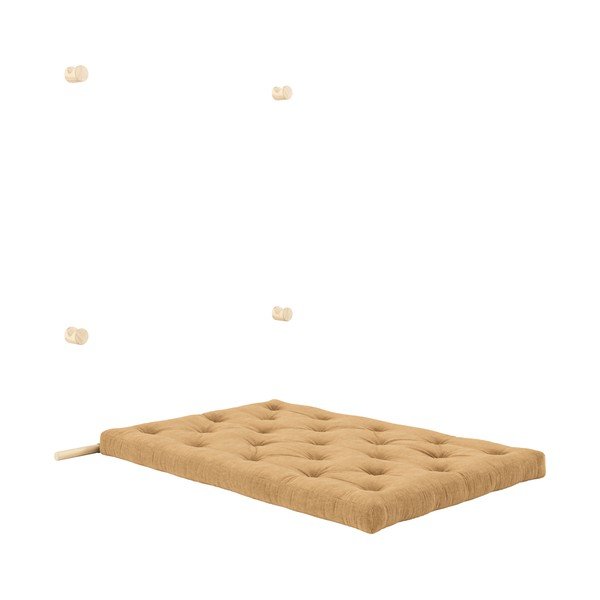 Canapea maro deschis extensibilă cu tapițerie din catifea reiată 135 cm Hooked – Karup Design-image-4