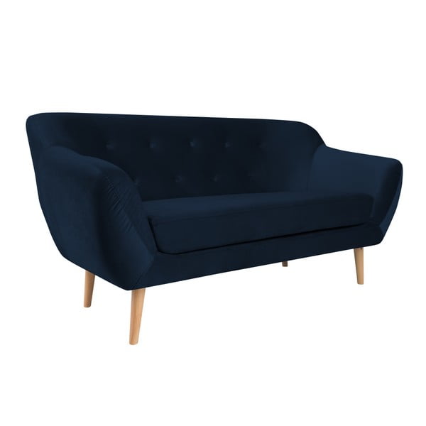 Canapea cu 2 locuri Mazzini Sofas AMELIE, albastru închis-image-2