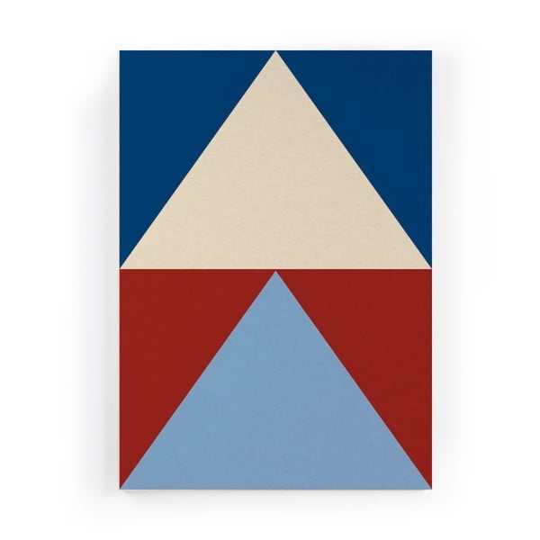 Tablou pe pânză Really Nice Things Colorful Triangles, 50 x 70 cm
