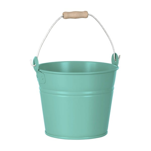 Gălețică decorativă Butlers Zinc Bucket, ⌀ 16 cm, turcoaz