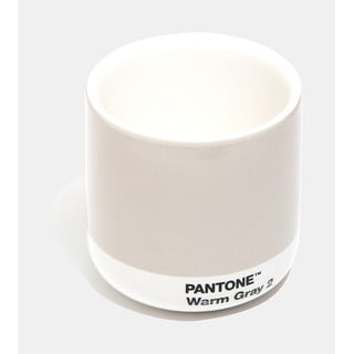 Cană termică din ceramică Pantone Cortado, 175 ml, gri deschis
