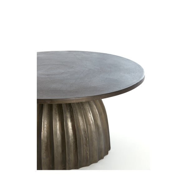 Măsuță auxiliară rotundă din metal ø 70 cm Veglia – Light & Living-image-2