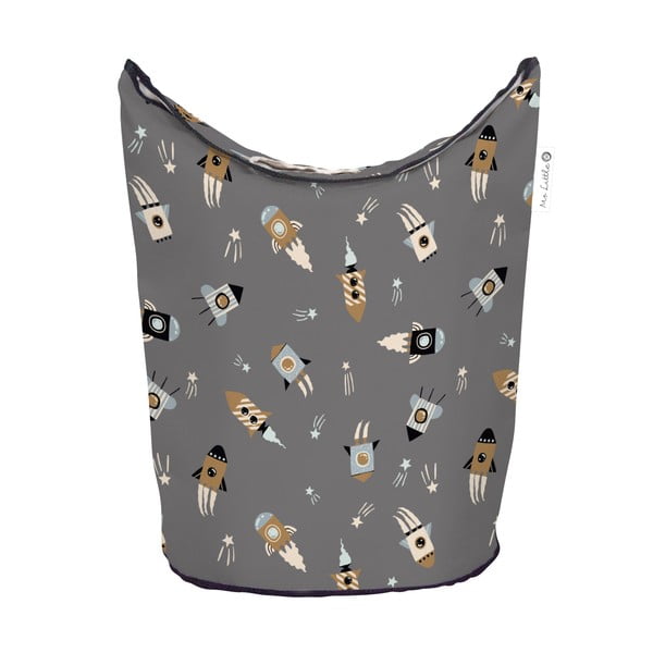 Coș de depozitare pentru copii din material textil gri Cosmos - Butter Kings-image-2