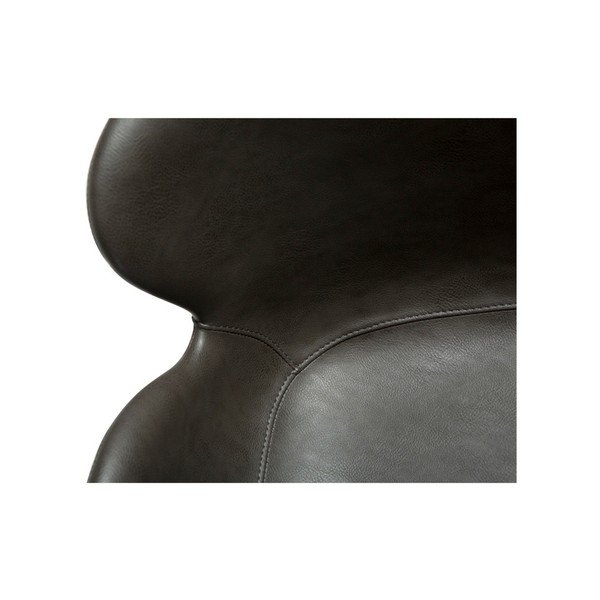 Scaun de sufragerie gri cu cotiere tapițat Gaia – DAN-FORM Denmark-image-2