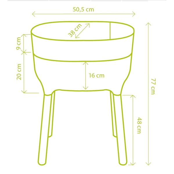 Recipient de cultivare din plastic cu sistem de auto-irigare Urbalive – Plastia-image-4