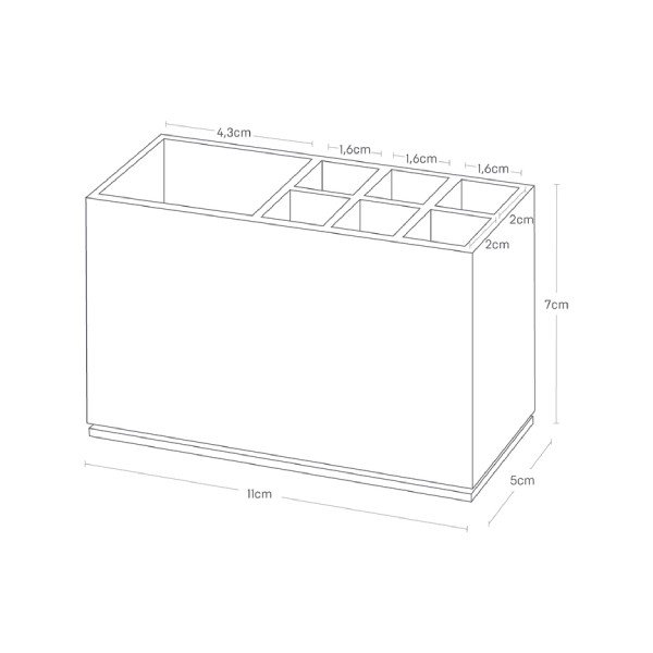 Suport pentru periuța de dinți negru din plastic Mist – YAMAZAKI-image-2