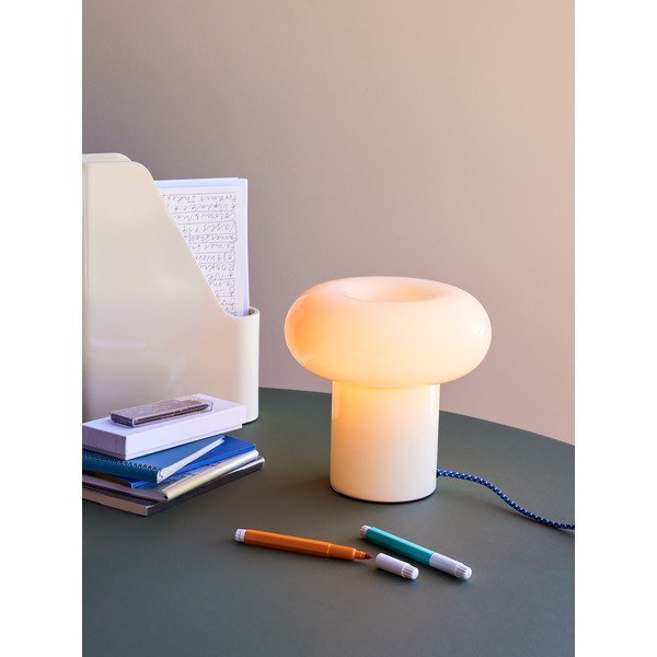 Veioză verde-deschis din sticlă (înălțime 22 cm) Hues – Hübsch-image-1