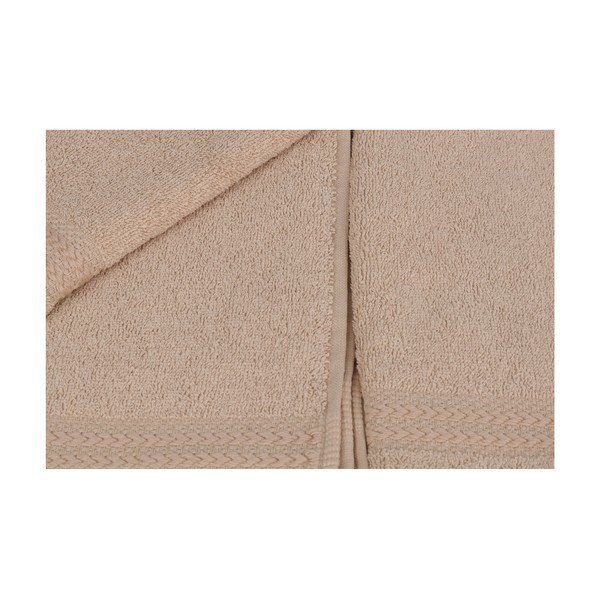 Set 6 prosoape pentru mâini, 50 x 30 cm, bej-image-4