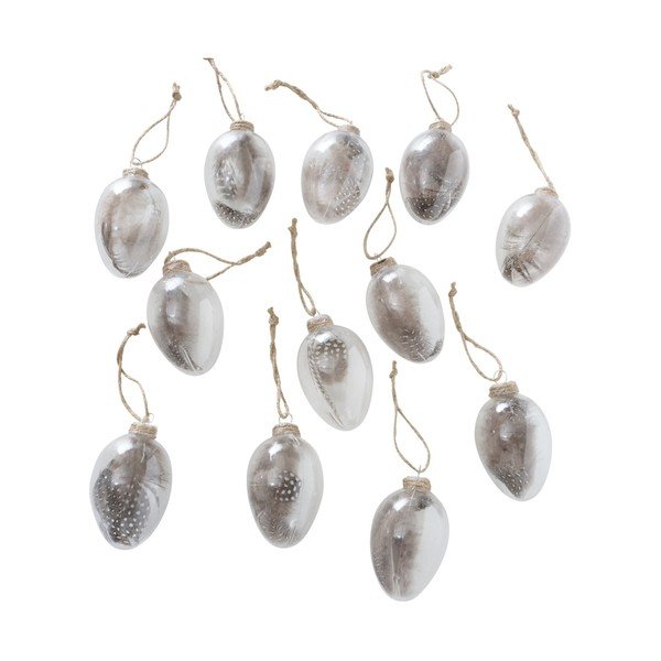 Set 12 decorațiuni suspendate cu model de Paște Boltze Fedula-image-1