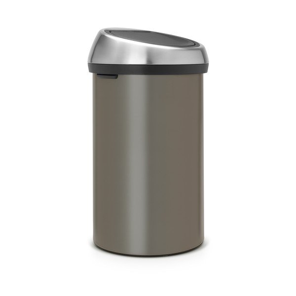 Coș de gunoi gri cu senzori de atingere din oțel 60 l Touch Bin – Brabantia