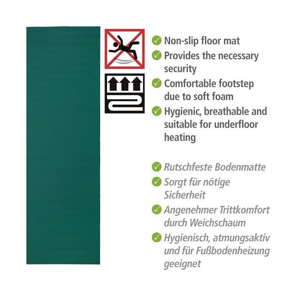 Covoraș de baie verde închis din plastic 65x200 cm Petrol – Wenko-image-4