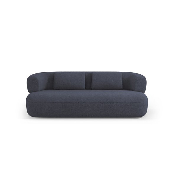 Canapea albastru-închis cu tapițerie din țesătură bouclé 178 cm Jenny – Micadoni -image-2