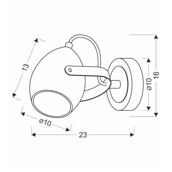 Aplică de perete neagră din metal Anica – Candellux Lighting-image-2