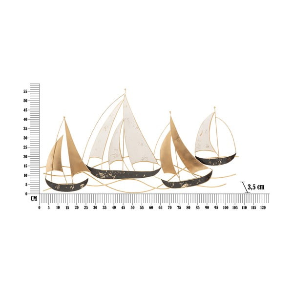 Decorațiune de perete din metal 107x57,5 cm Regata Plus - Mauro Ferretti-image-4