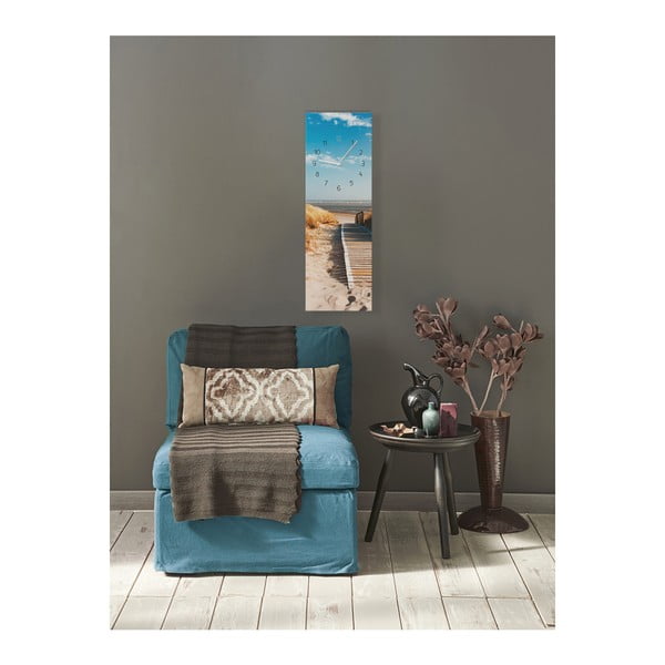 Ceas de perete Styler Glassclock Sunny, 20 x 60 cm-image-1