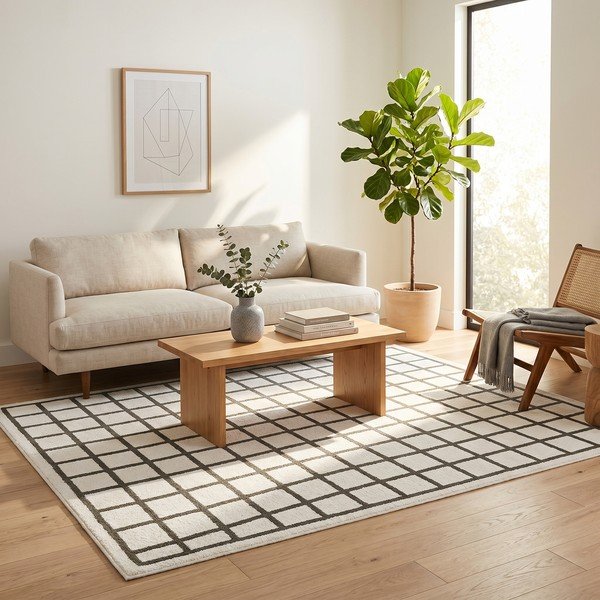 Covor verde închis/crem 160x230 cm Picnic – ESTE-image-2