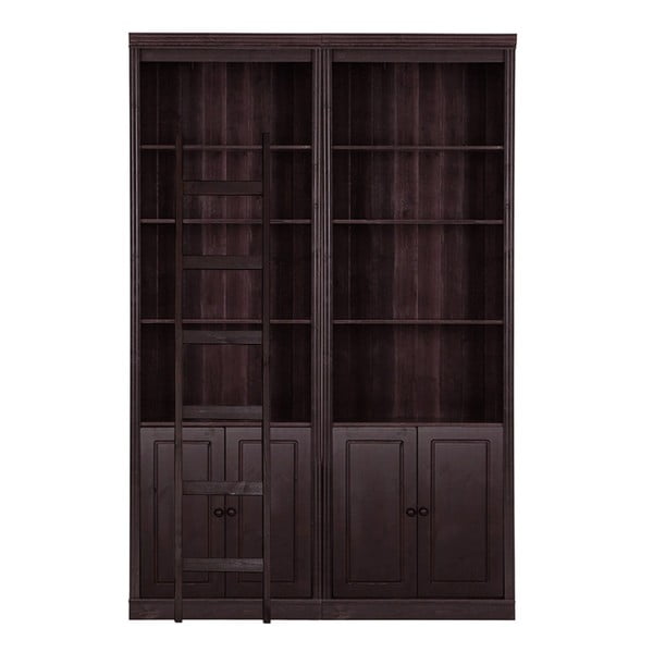 Bibliotecă maro din lemn de pin 148x223 cm Anita – Støraa