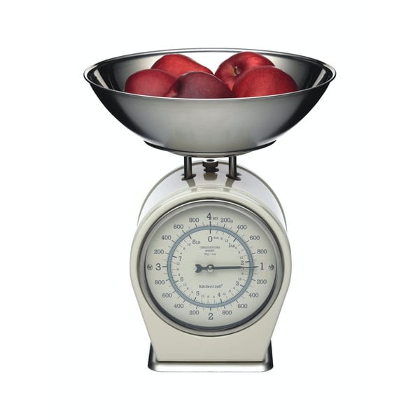 Cântar de bucătărie Kitchen Craft Living Nostalgia, 4 kg, crem-image-3