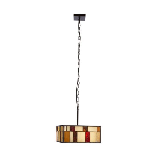 Lustră din metal cu abajur din sticlă Waldorf – Premier Housewares