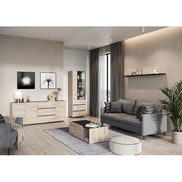 Măsuță de cafea în decor de stejar Cantoria - Germania-image-2