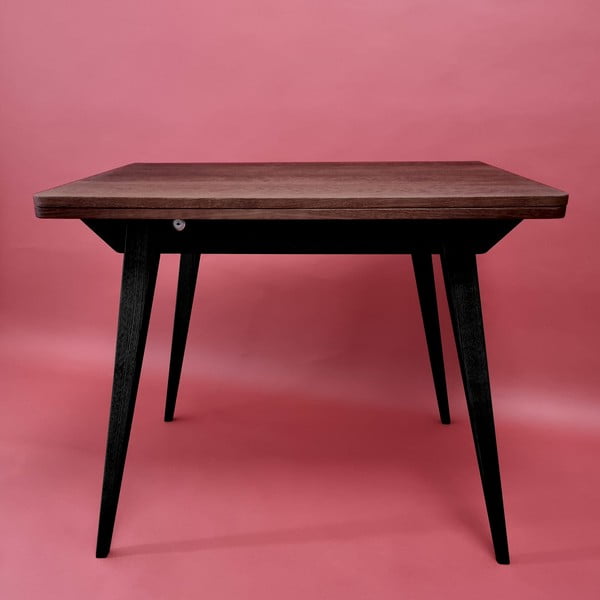 Masă de dining extensibilă cu blat cu aspect de lemn de  frasin  65x90 cm Envelope – Ragaba-image-1