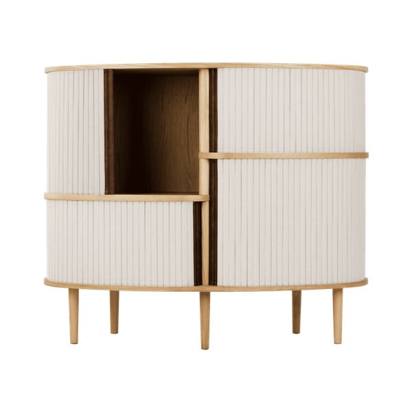 Dulap bej-în culoare naturală cu aspect de lemn de stejar cu ușă glisantă 120x100x50 cm Audacious – UMAGE-image-4