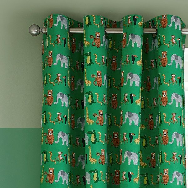 Draperii pentru copii 2 buc. 168x183 cm Animal Magic – Catherine Lansfield-image-1