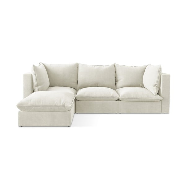 Colțar bej (cu colț pe partea stângă/cu șezlong) Manao – Makamii