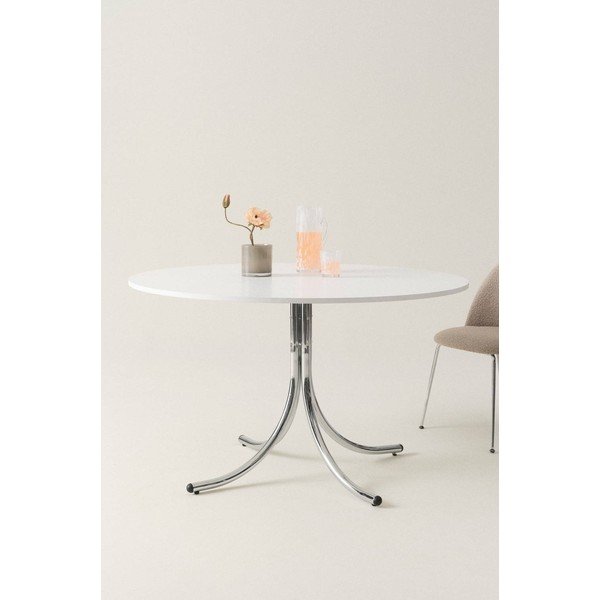 Masă de dining rotundă din metal ø 130 cm Chipley – Jotex-image-1