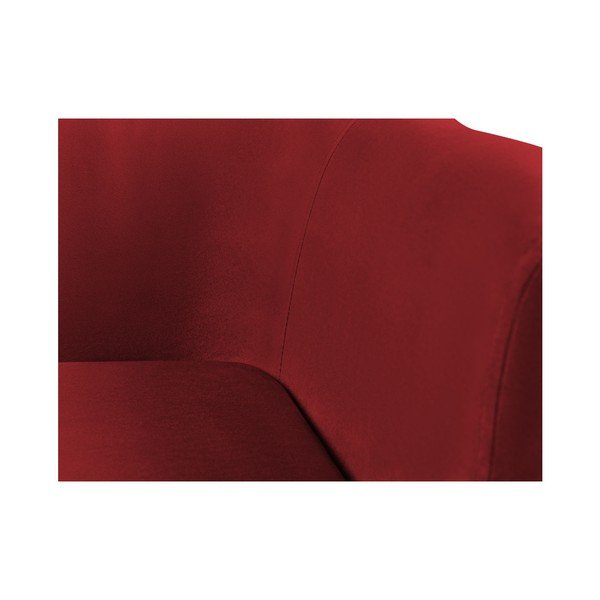 Canapea cu tapițerie din catifea Kooko Home GLAM, roșu, 175 cm-image-4