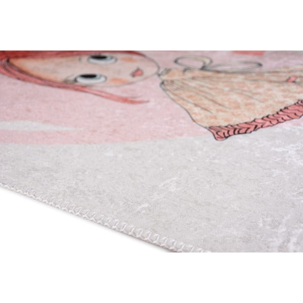 Covor pentru copii roz deschis 100x160 cm Lovely Girl – Vitaus-image-3