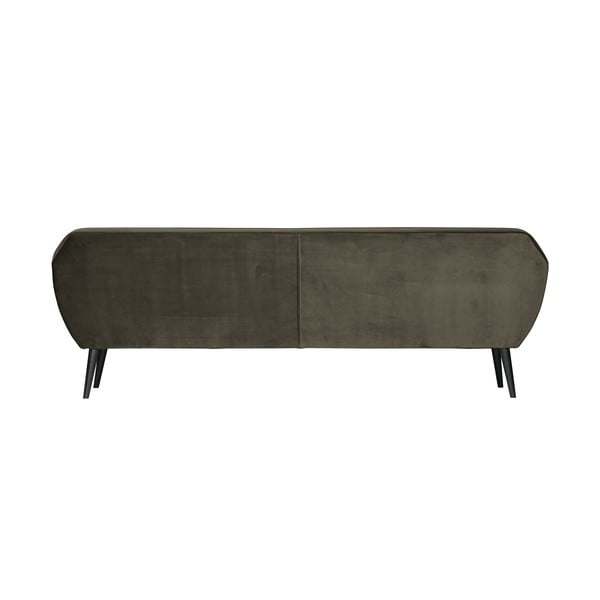 Canapea din catifea WOOOD Rocco, 230 cm, verde închis-image-3